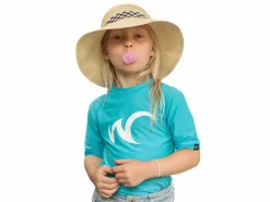 Watrflag Valencia kurzarm UPF 50+ Turquoise Kids Rashguard