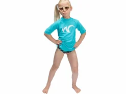 Watrflag Valencia kurzarm UPF 50+ Turquoise Kids Rashguard