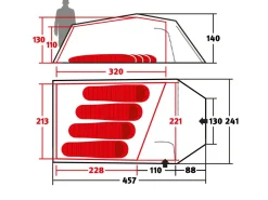 Wechsel Tempest 4 ultraleichtes Tunnelzelt