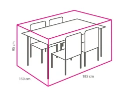 Winza 185 x 150 x 95 cm Gartenset Abdeckung