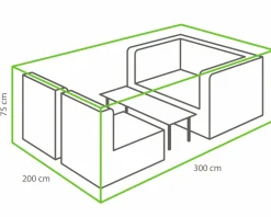 Winza 300 x 200 x 75 cm Loungeset Schutzhülle
