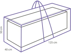 Winza Anthrazit 125 x 40 x 50 cm Auflagentasche