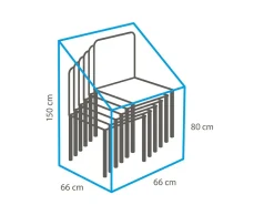 Winza Basic 66 x 66 x 150 cm Stapelstuhlhülle