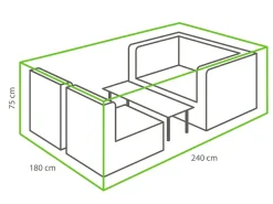 Winza Deluxe 240 x 180 x 75 cm Loungeset Schutzhülle