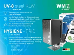 WM aquatec UV-8 steel Komplettlösung Wasserhygiene - 100 Liter