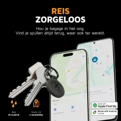 Xtorm Water-resistant Black TravelTag - Set von 3