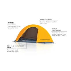 ZEMPIRE Mono leichtes 1-Personen Trekking-Zelt